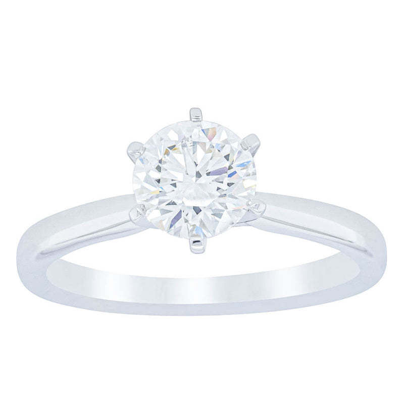 18ct White Gold 1.00ct Diamond Capri Ring-Ring-Walker & Hall