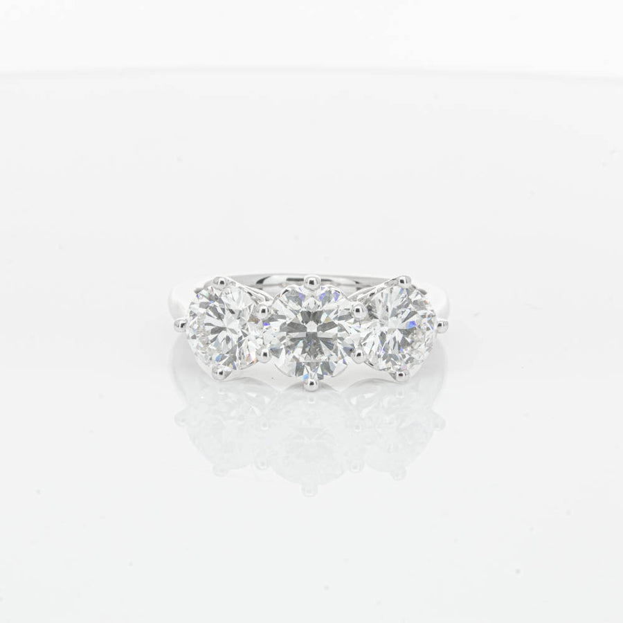 18ct White Gold 3.02ct Diamond Coronado Ring-Ring-Walker & Hall