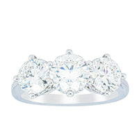 18ct White Gold 3.02ct Diamond Coronado Ring-Ring-Walker & Hall