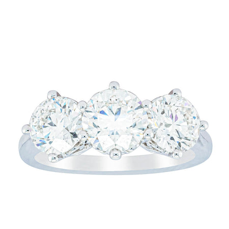 18ct White Gold 3.02ct Diamond Coronado Ring-Ring-Walker & Hall