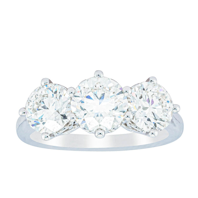 18ct White Gold 3.02ct Diamond Coronado Ring-Ring-Walker & Hall
