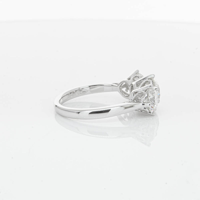 18ct White Gold 3.02ct Diamond Coronado Ring-Ring-Walker & Hall