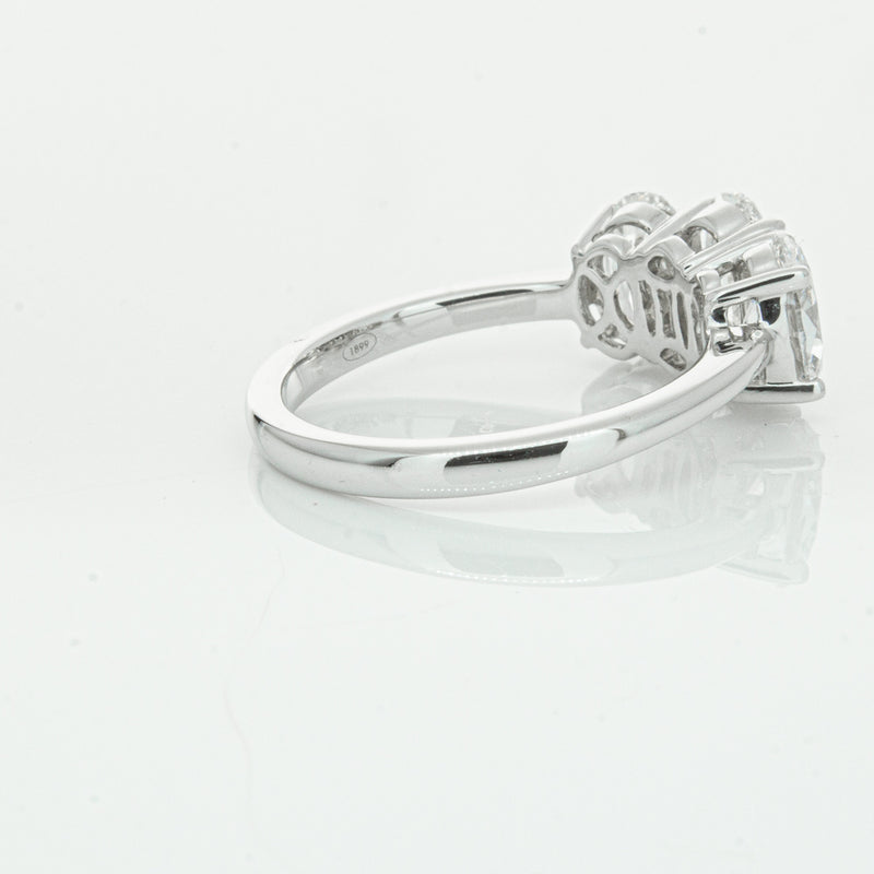 18ct White Gold Oval Cut Diamond Odyssey Ring-Ring-Walker & Hall