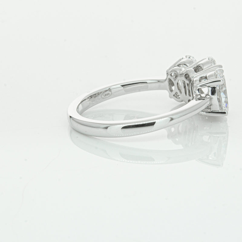 18ct White Gold Oval Cut Diamond Odyssey Ring-Ring-Walker & Hall