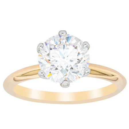 18ct Yellow Gold 2.01ct Diamond Cosmopolitan Ring-Ring-Walker & Hall