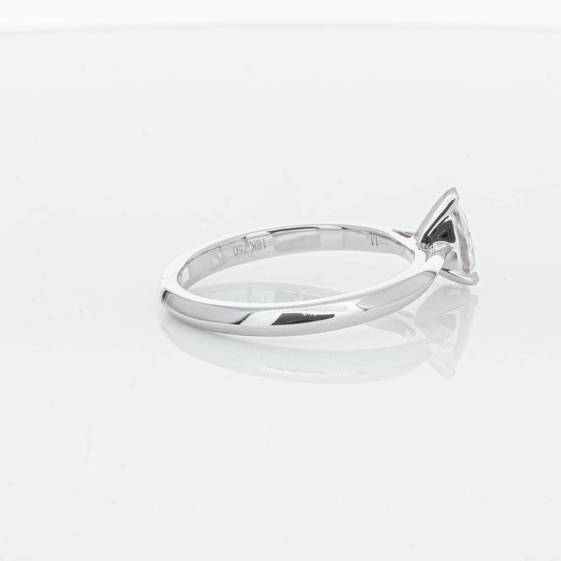 18ct White Gold .52ct Pear Cut Diamond Venetian Ring-Ring-Walker & Hall