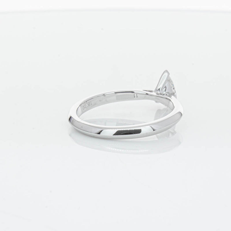 18ct White Gold .52ct Pear Cut Diamond Venetian Ring-Ring-Walker & Hall