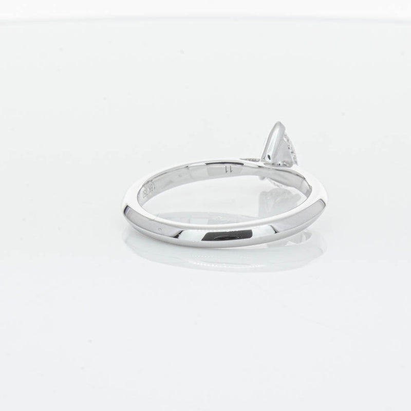 18ct White Gold .52ct Pear Cut Diamond Venetian Ring-Ring-Walker & Hall