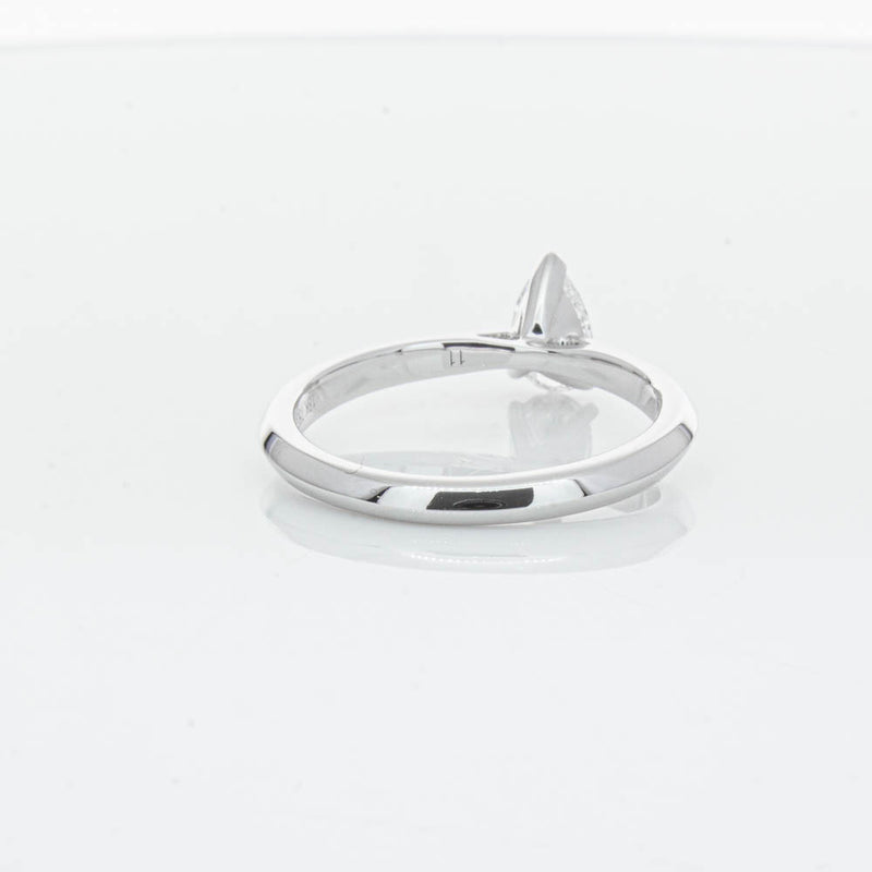 18ct White Gold .52ct Pear Cut Diamond Venetian Ring-Ring-Walker & Hall