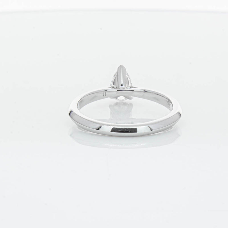 18ct White Gold .52ct Pear Cut Diamond Venetian Ring-Ring-Walker & Hall