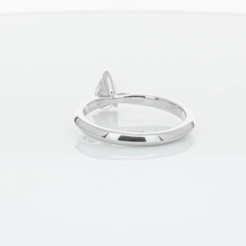 18ct White Gold .52ct Pear Cut Diamond Venetian Ring-Ring-Walker & Hall