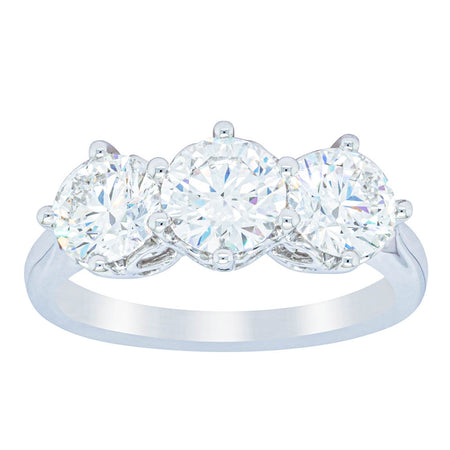 18ct White Gold 2.11ct Diamond Coronado Ring-Ring-Walker & Hall