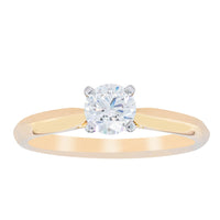 18ct Yellow Gold .46ct Diamond Venetian Ring-Ring-Walker & Hall