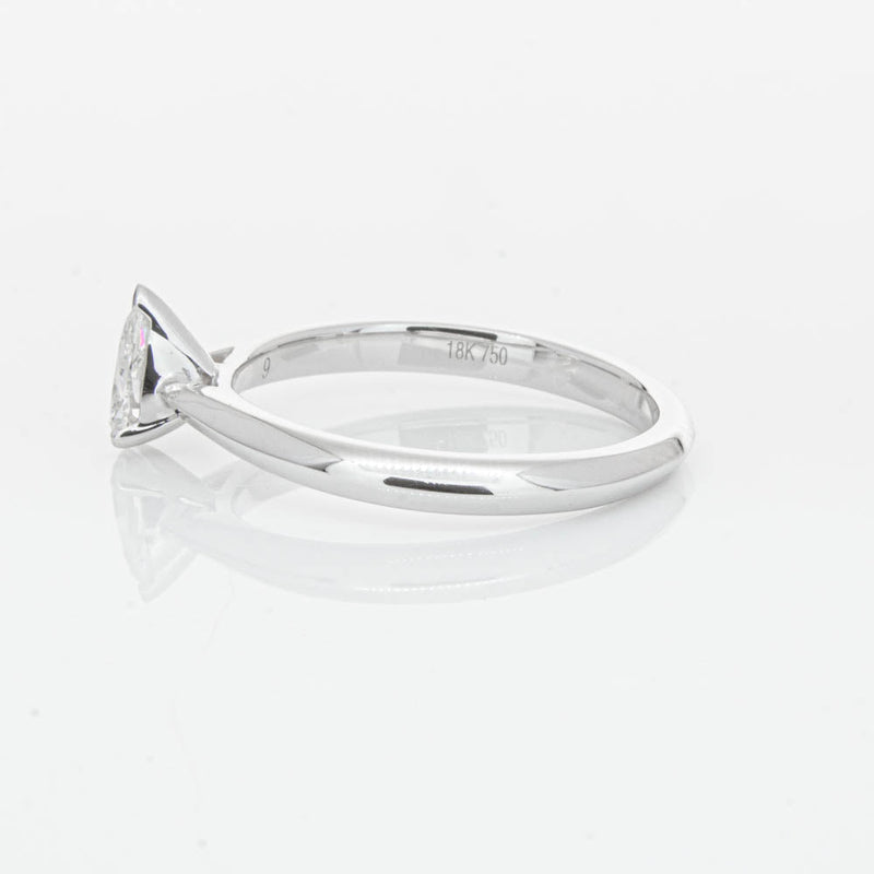 18ct White Gold .40ct Pear Cut Diamond Venetian Ring-Ring-Walker & Hall