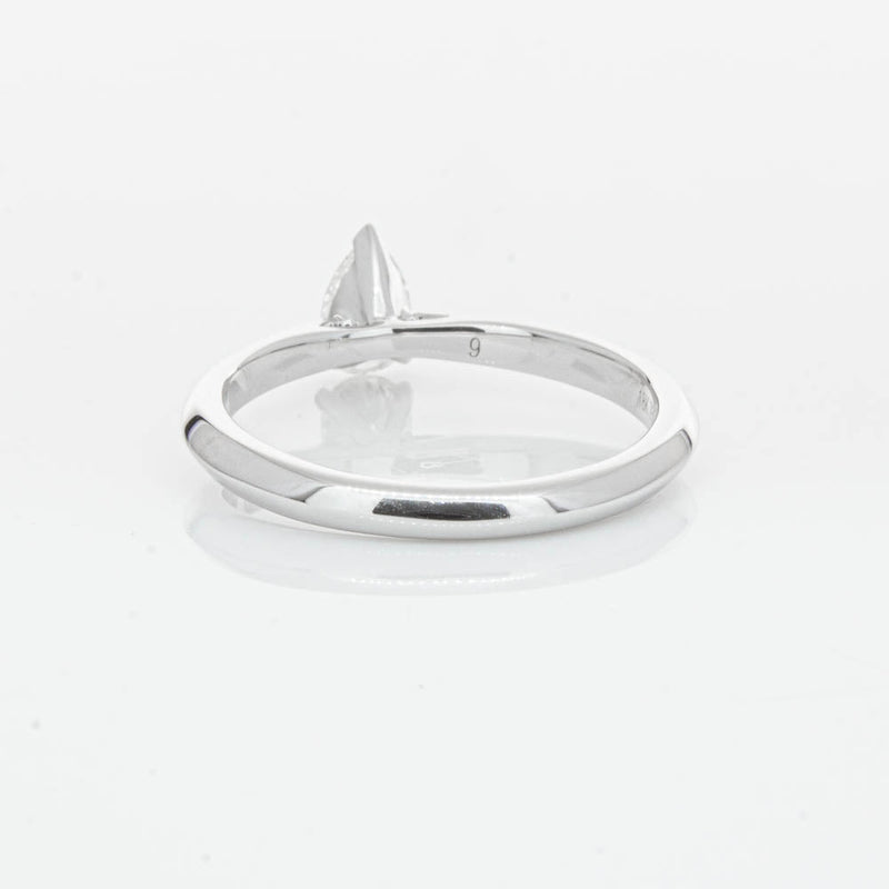 18ct White Gold .40ct Pear Cut Diamond Venetian Ring-Ring-Walker & Hall