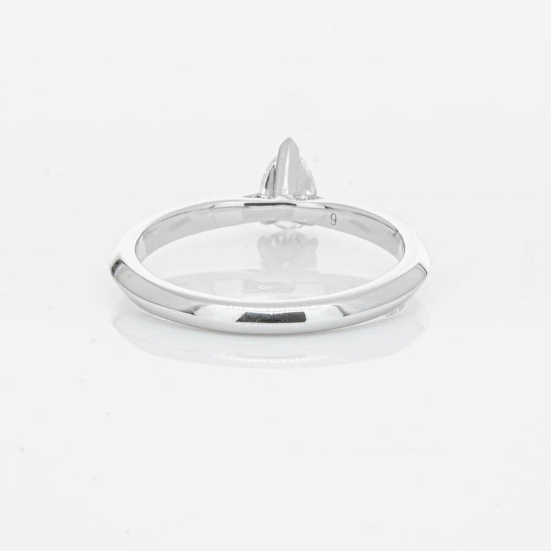 18ct White Gold .40ct Pear Cut Diamond Venetian Ring-Ring-Walker & Hall