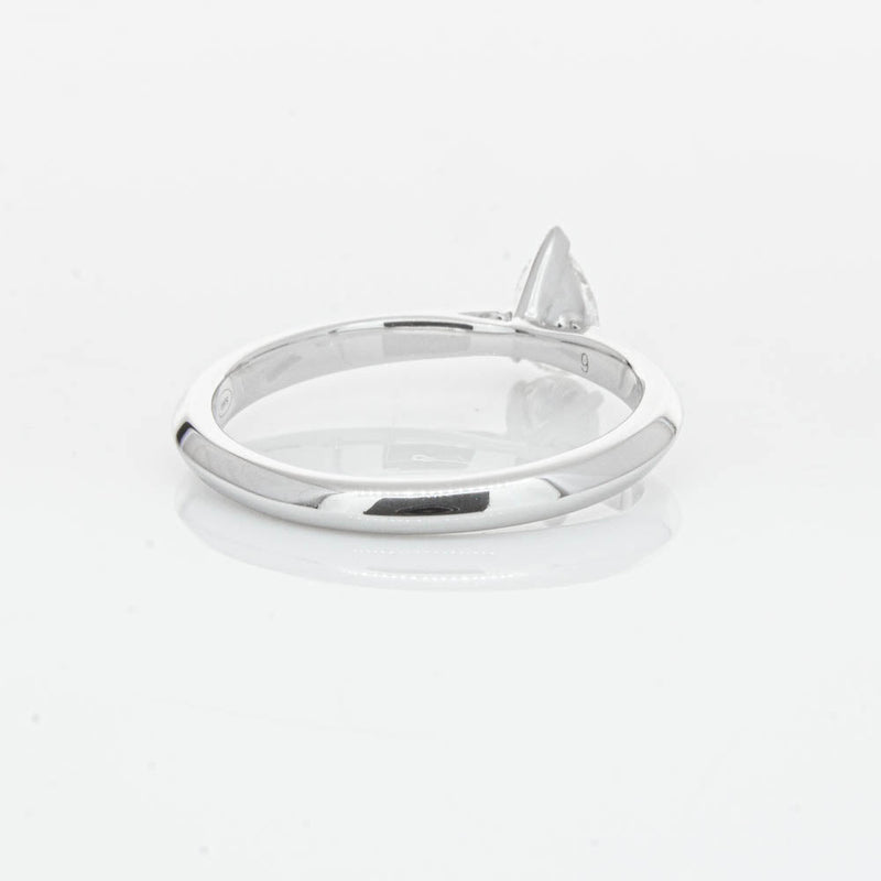 18ct White Gold .40ct Pear Cut Diamond Venetian Ring-Ring-Walker & Hall