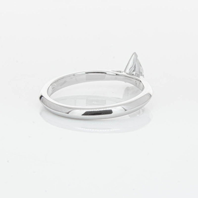 18ct White Gold .40ct Pear Cut Diamond Venetian Ring-Ring-Walker & Hall
