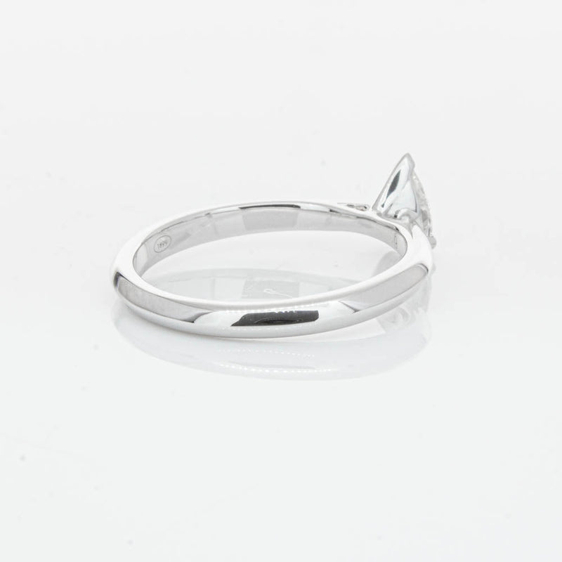 18ct White Gold .40ct Pear Cut Diamond Venetian Ring-Ring-Walker & Hall