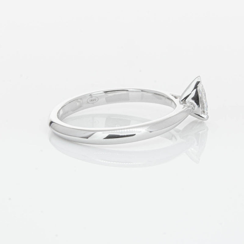18ct White Gold .40ct Pear Cut Diamond Venetian Ring-Ring-Walker & Hall