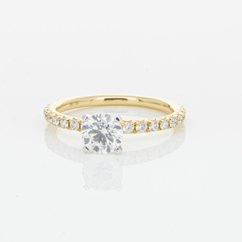 18ct Yellow Gold .70ct Diamond Comet Ring-Ring-Walker & Hall