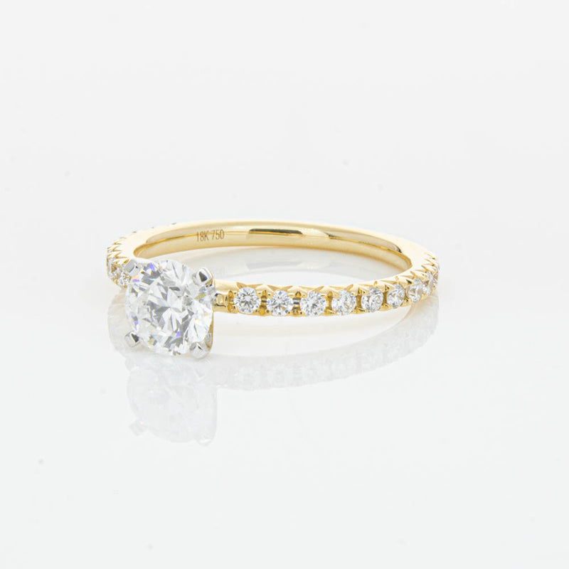 18ct Yellow Gold .70ct Diamond Comet Ring-Ring-Walker & Hall