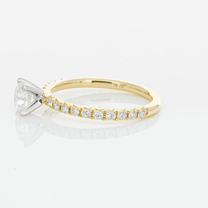 18ct Yellow Gold .70ct Diamond Comet Ring-Ring-Walker & Hall