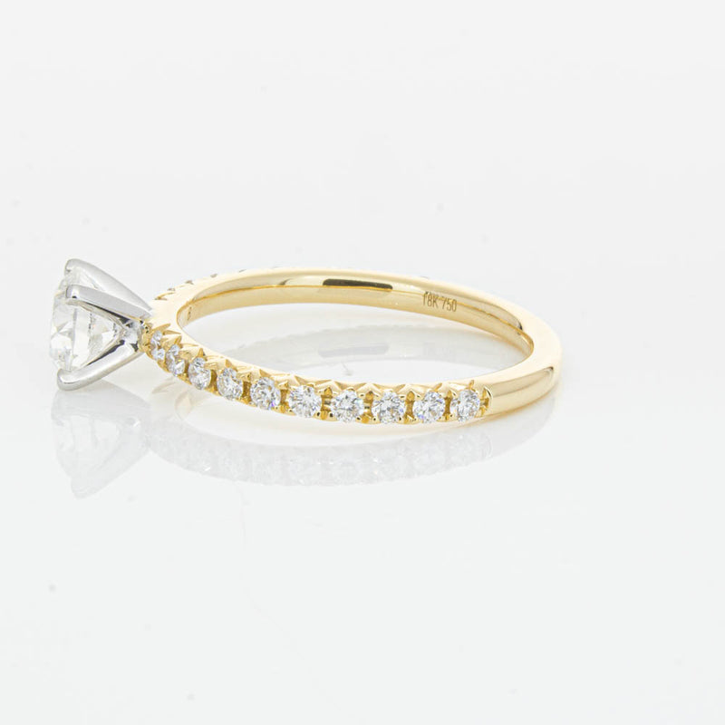 18ct Yellow Gold .70ct Diamond Comet Ring-Ring-Walker & Hall