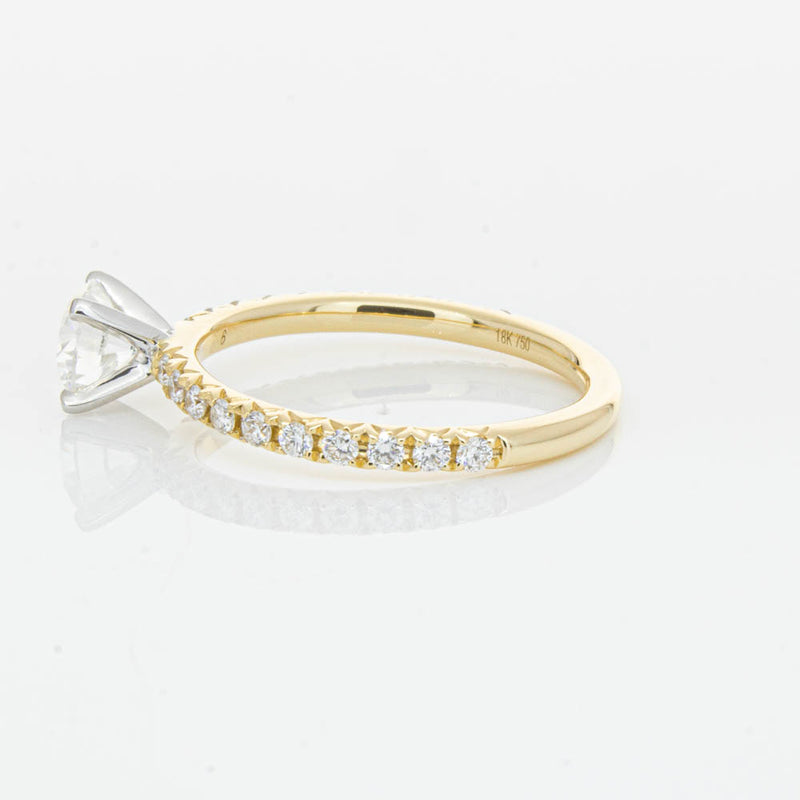 18ct Yellow Gold .70ct Diamond Comet Ring-Ring-Walker & Hall