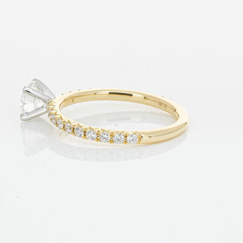18ct Yellow Gold .70ct Diamond Comet Ring-Ring-Walker & Hall