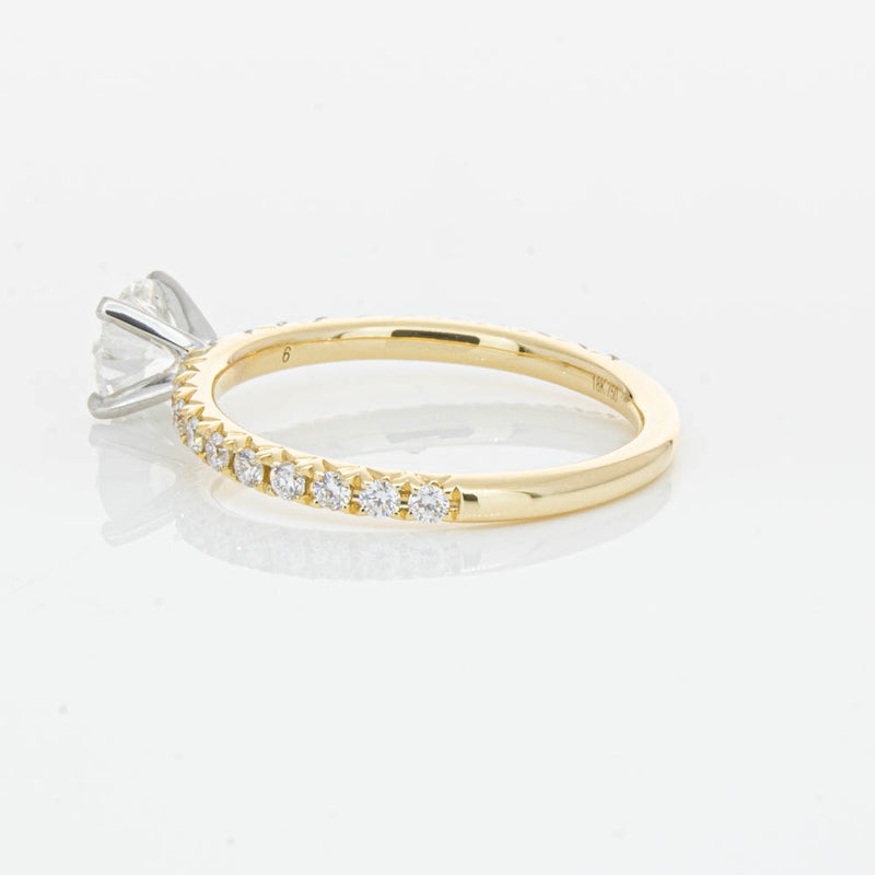 18ct Yellow Gold .70ct Diamond Comet Ring-Ring-Walker & Hall