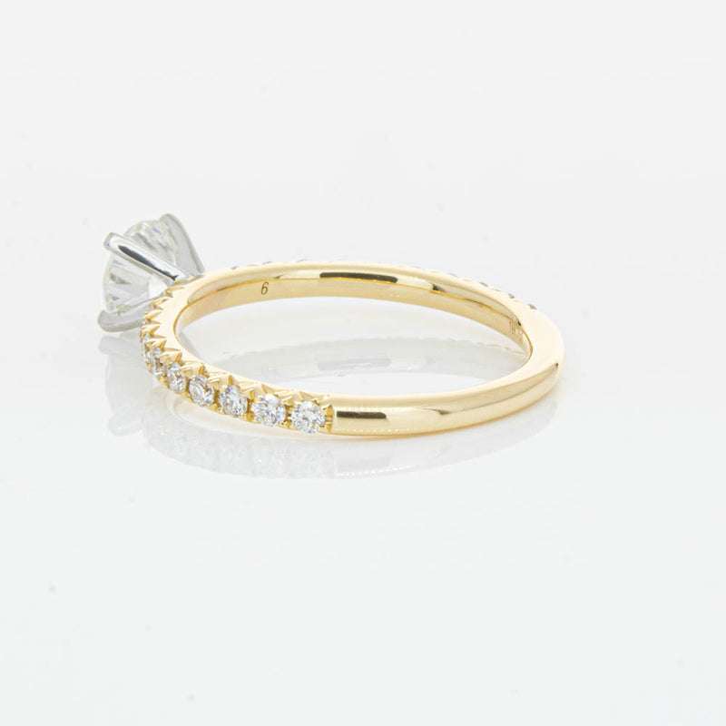 18ct Yellow Gold .70ct Diamond Comet Ring-Ring-Walker & Hall