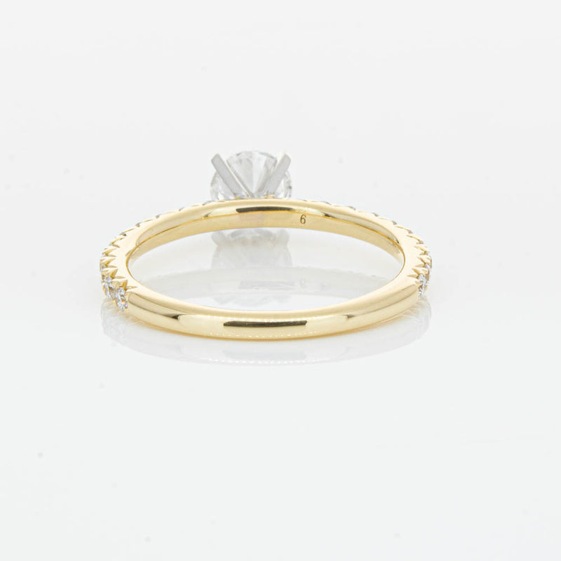 18ct Yellow Gold .70ct Diamond Comet Ring-Ring-Walker & Hall