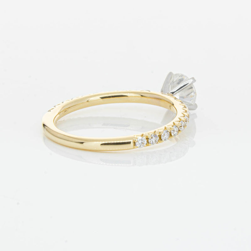 18ct Yellow Gold .70ct Diamond Comet Ring-Ring-Walker & Hall