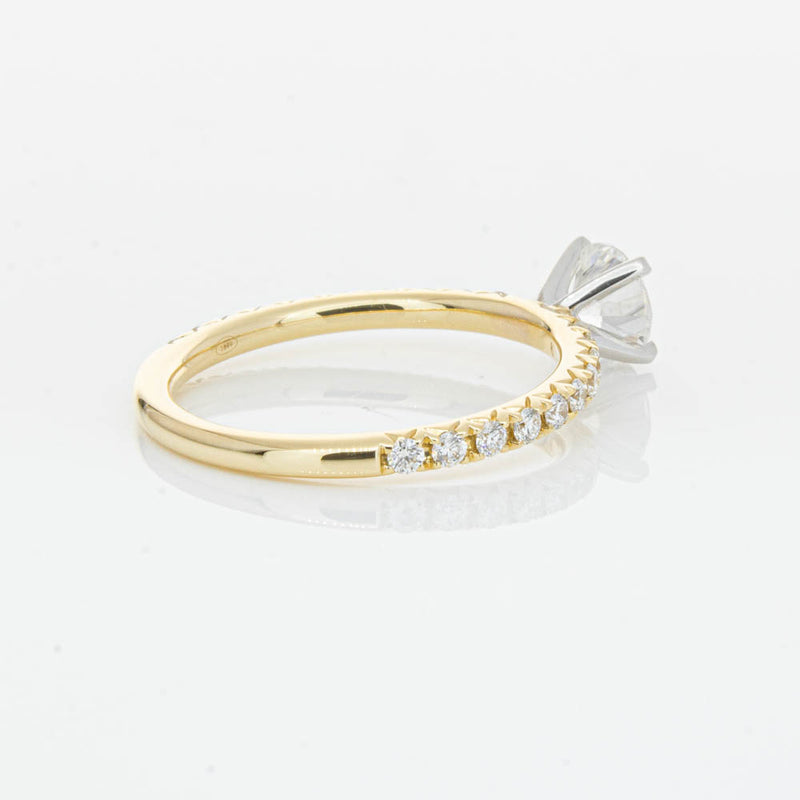 18ct Yellow Gold .70ct Diamond Comet Ring-Ring-Walker & Hall