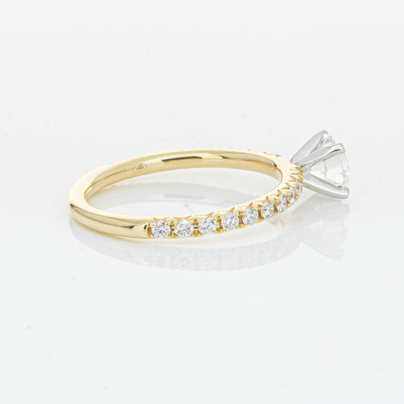 18ct Yellow Gold .70ct Diamond Comet Ring-Ring-Walker & Hall