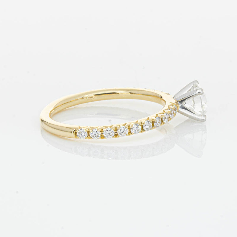 18ct Yellow Gold .70ct Diamond Comet Ring-Ring-Walker & Hall