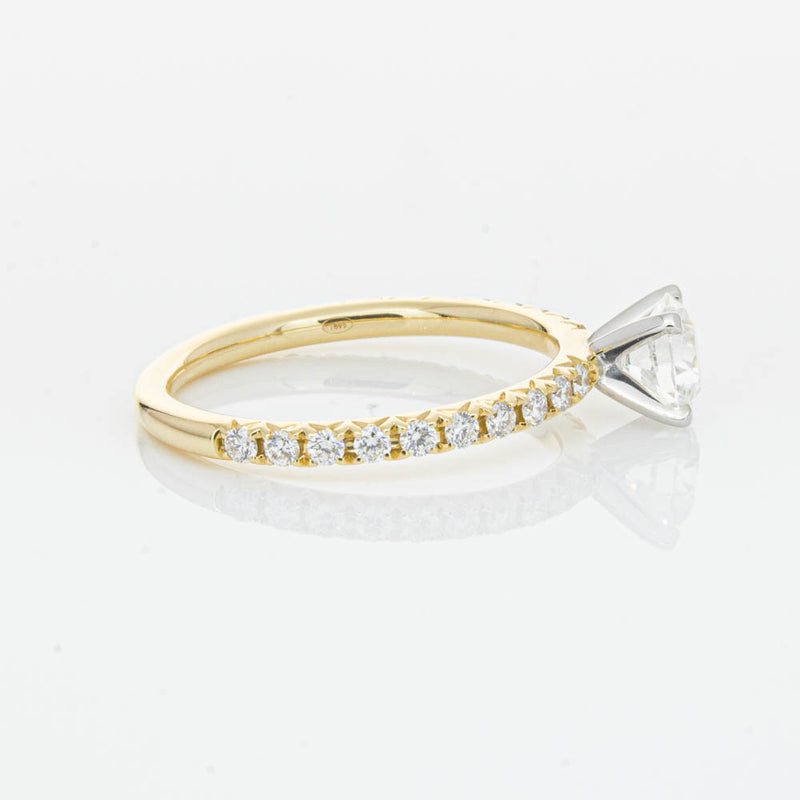18ct Yellow Gold .70ct Diamond Comet Ring-Ring-Walker & Hall