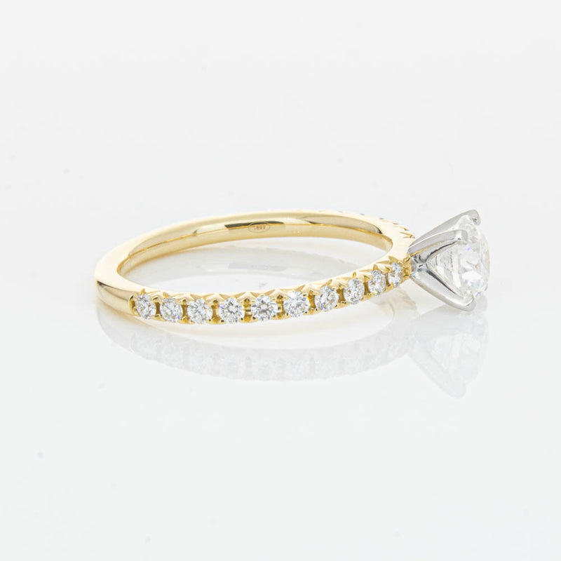 18ct Yellow Gold .70ct Diamond Comet Ring-Ring-Walker & Hall