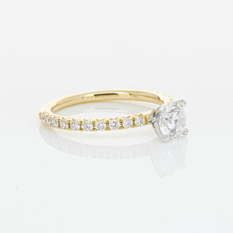 18ct Yellow Gold .70ct Diamond Comet Ring-Ring-Walker & Hall