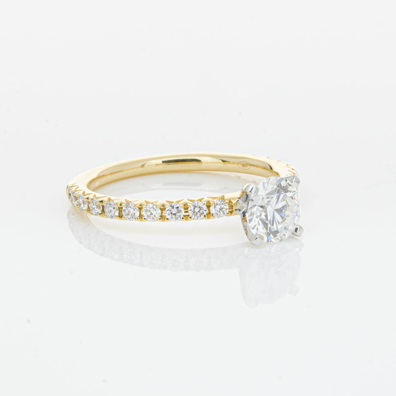 18ct Yellow Gold .70ct Diamond Comet Ring-Ring-Walker & Hall