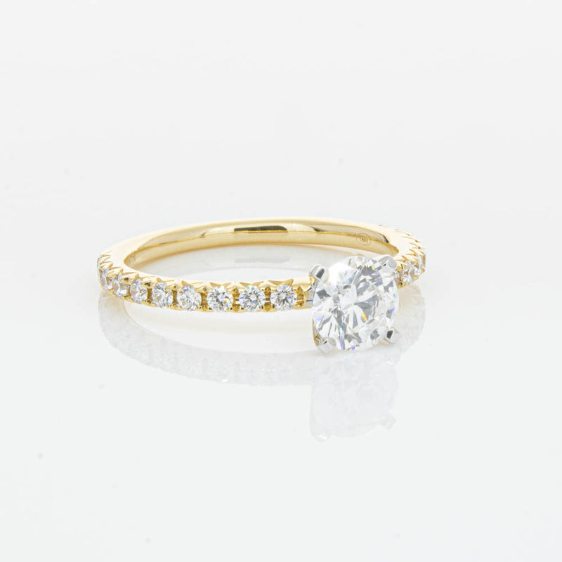 18ct Yellow Gold .70ct Diamond Comet Ring-Ring-Walker & Hall