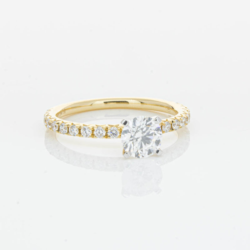 18ct Yellow Gold .70ct Diamond Comet Ring-Ring-Walker & Hall
