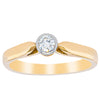 Deja Vu 18ct Yellow Gold & Platinum .18ct Diamond Ring-Ring-Walker & Hall