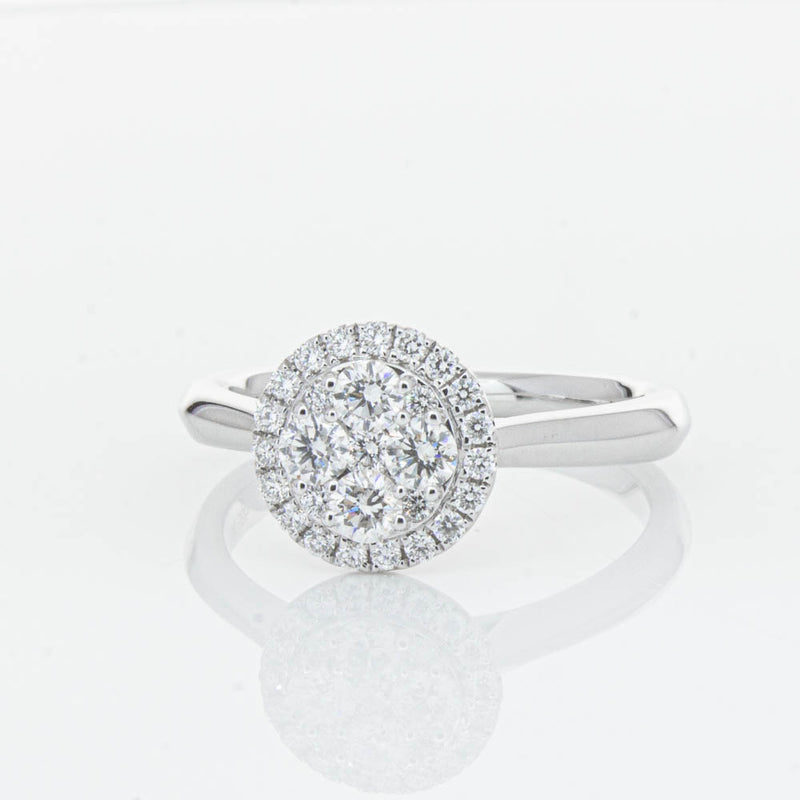 14ct White Gold Diamond Saturn Ring-Ring-Walker & Hall