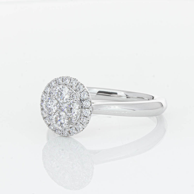 14ct White Gold Diamond Saturn Ring-Ring-Walker & Hall