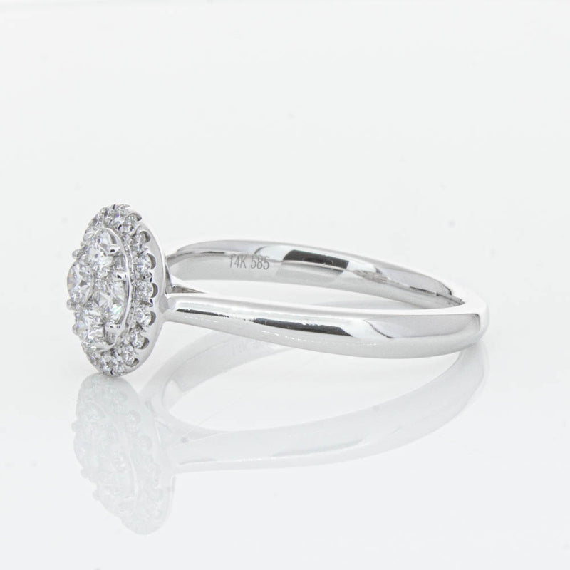 14ct White Gold Diamond Saturn Ring-Ring-Walker & Hall