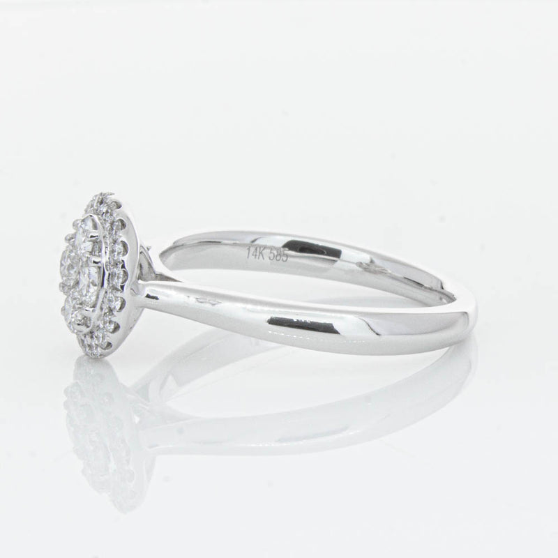 14ct White Gold Diamond Saturn Ring-Ring-Walker & Hall