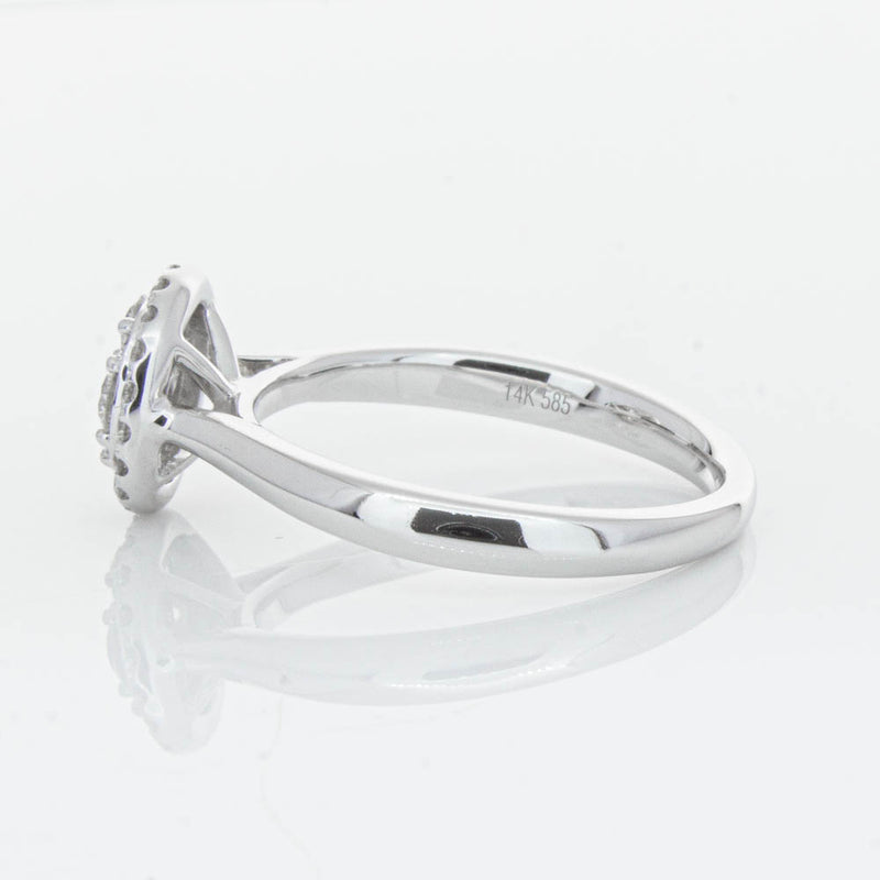 14ct White Gold Diamond Saturn Ring-Ring-Walker & Hall