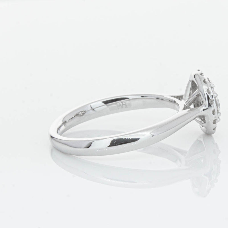 14ct White Gold Diamond Saturn Ring-Ring-Walker & Hall